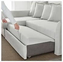 Image result for IKEA - HOLMSUND Sleeper Sectional, 3-Seat, Nordvalla Beige, Height Including Back Cushions: 37 3/4 "