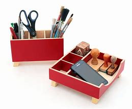 Image result for Red Wood Desk