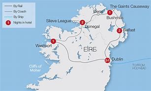 Image result for Giant's Causeway Map