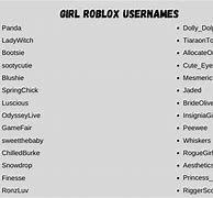 Image result for Roblox Usernames for Girls