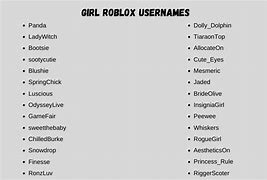 Image result for Unique Roblox Usernames
