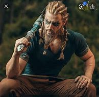Image result for Viking Braids Curly Hair