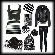 Image result for Emo Girl Clothes