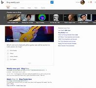 Image result for Bing Quiz Today