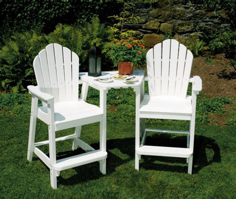 Patio Furniture  Bar Height Chairs  Adirondack   American Recycled  