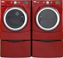 Image result for Whirlpool Duet Steam Washer and Dryer Red