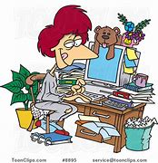 Image result for Dirty Office Cartoon Lady