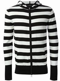 Image result for Black White Striped Hoodie