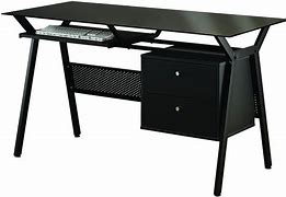 Image result for Small Black Computer Desk