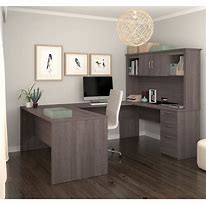 Image result for U-shaped Office Desk with Drawers