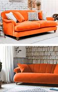 Image result for Orange Velvet Couch