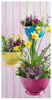 Image result for DIY Hanging Flower Pots