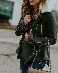 Image result for Cute Winter Outfits with Green Jackets