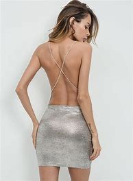 Image result for Women in Backless Dress