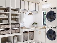 Image result for Laundry Room Hanging Cabinet Design for Clothes