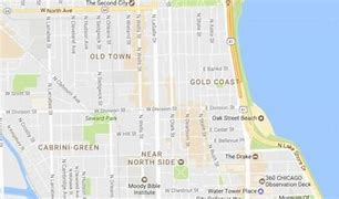 Image result for Oak Street Beach Chicago Map