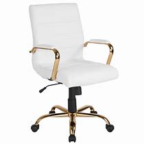 Image result for White Leather Desk Chair