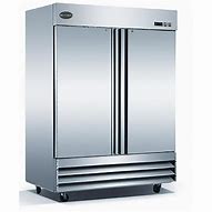 Image result for Commercial 2 Door Refrigerator Stainless Steel