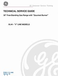 Image result for GE XL44 Gas Range Manual