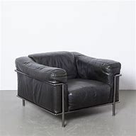 Image result for Black Leather Armchair