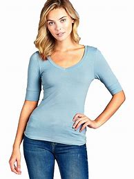 Image result for Elbow Length Sleeve Tee Shirts