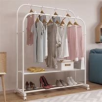 Image result for Black and White Clothing Rack