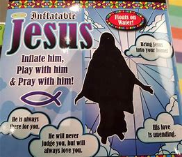 Image result for images large inflatable jesus