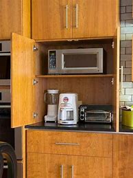 Image result for Kitchen Small Appliance Cabinets