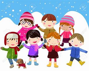 Image result for free school clip art happy kids in snow