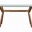 Image result for Desk with Glass On Top and Draws
