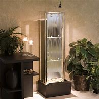 Image result for Water Wall Fountains Indoor Bubbles