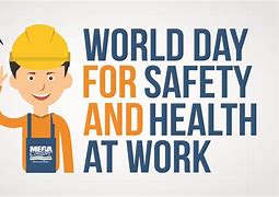 Image result for cartoon world day for safety and health