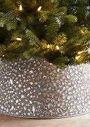 Image result for Bash Silver Christmas Tree Collar 27" | Crate & Barrel