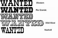 Image result for Old Western Wanted Font