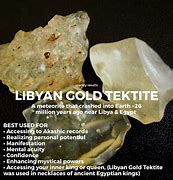 Image result for Libyan Gold Tektite