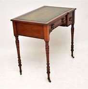Image result for Antique Writing Desk with Two Drawers