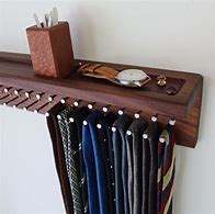 Image result for Tie Hanger Wood Black