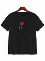 Image result for Black Shirt with Rose