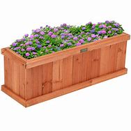 Image result for Wooden Patio Planter Boxes