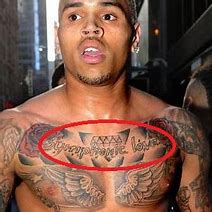Image result for Chris Brown Tattoos On His Back