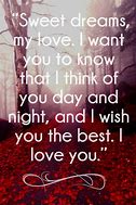 Image result for Sweet Dreams Romantic Quotes