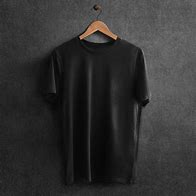 Image result for Black Tee Shirt in Hanger