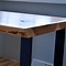 Image result for Natural Wood and Metal Desk