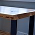 Image result for Wood Top Metal Desk