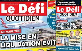 Image result for Le Defi Newspaper