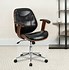 Image result for Swivel Desk Chair Modern Black