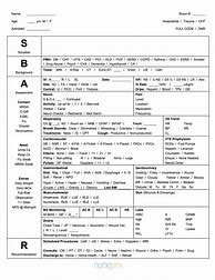 Image result for Pediatric Sbar Template