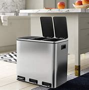 Image result for Stainless Steel Trash Can