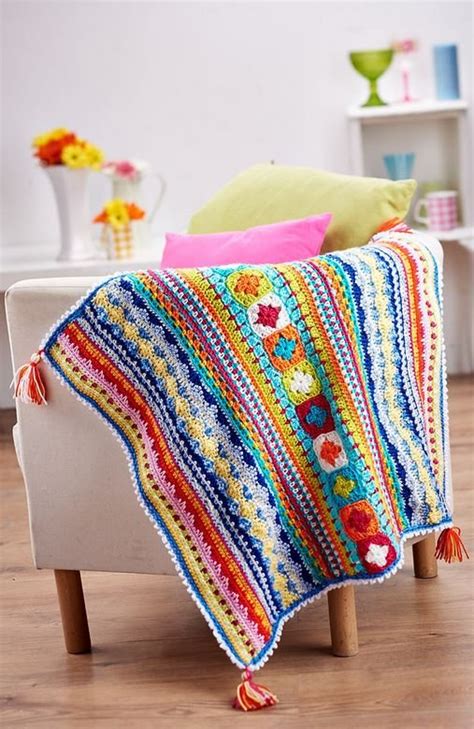 Top Crochet Patterns   Sampler blanket part three