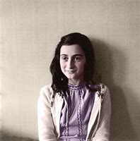 Image result for Anne Frank Colorized
